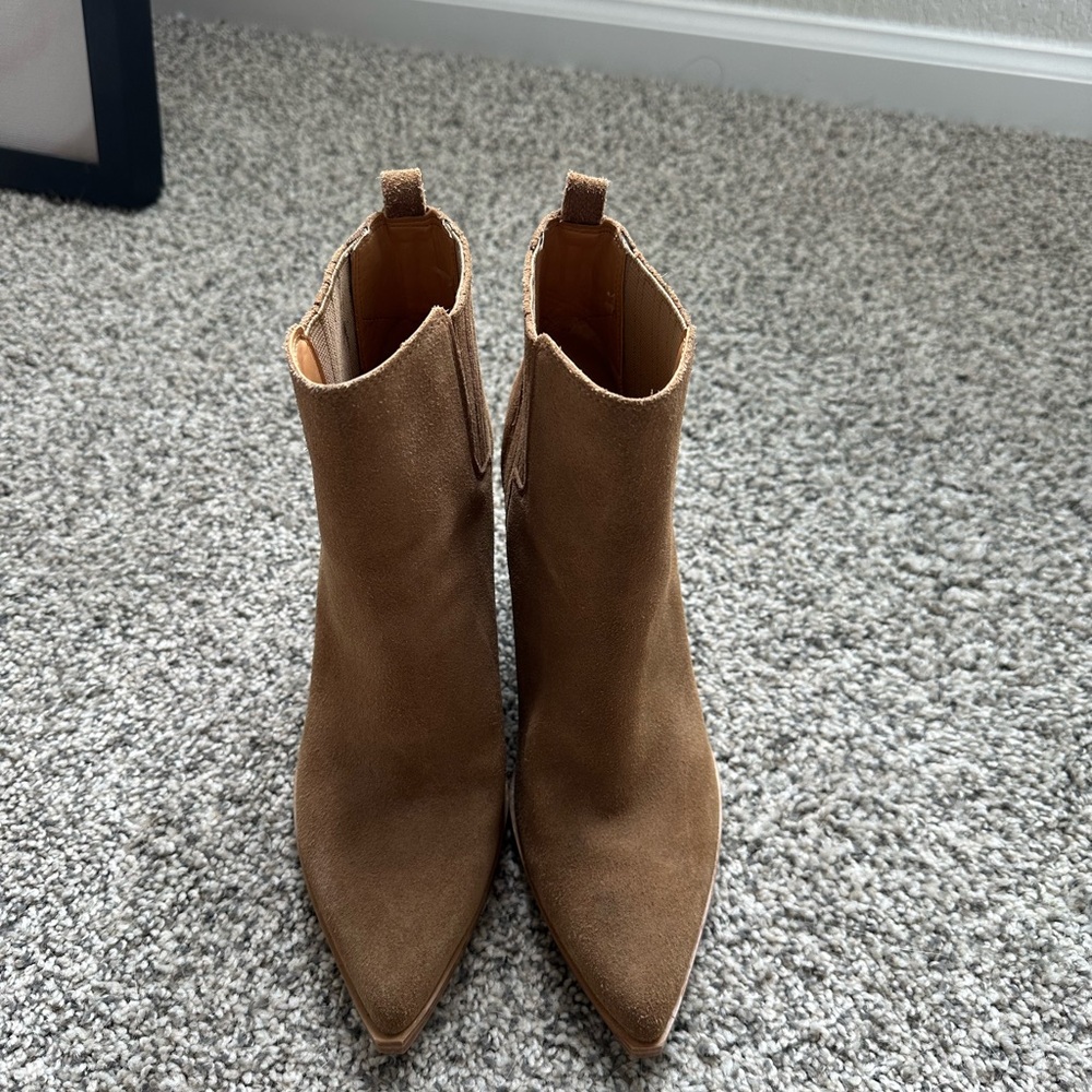 Marc Fisher Tan Ankle Boots